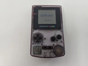 L1198 Versand Kostenlos Nintendo Gameboy Color Konsole Klar Lila Japan GBC x - Bild 1 von 3