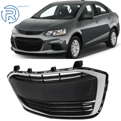 For Chevrolet Sonic 2017-2019 2020 42496925 Matte Black Front Lower Grill Grille Foto 1 de 4