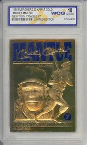 Tarjeta de oro de 23 quilates de Mickey Mantle 1996 *Excelente de béisbol* calificada como nueva 10 - Imagen 1 de 1