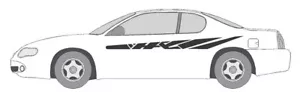 VINYL GRAPHIC #A703 SIDE DECAL AUTO SUV VEHICLE CROSS OVER TRAILER TRUCK SUV - Picture 1 of 3