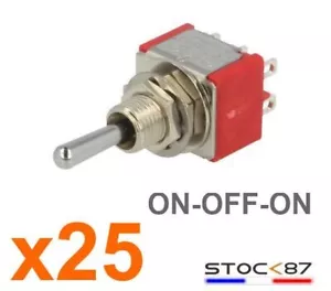 937R# 25pcs interrupteur à levier 2 circuits 3 positions MTS-203 toggle switch - Imagen 1 de 3