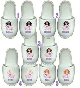 Personalised Princess Girl in Wheelchair Spa Slippers - Gift for Special Needs  - Picture 1 of 6