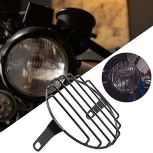 5.75" Motorcycle Headlamp Mesh Grill Guard Protective for Modification Vertical - Picture 1 of 8