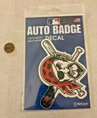 Wincraft Pittsburgh Pirates 3x4 Auto Badge Mirrored Decal Rare Brand New - Image 1 of 2