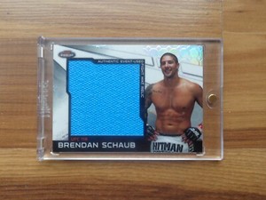 2011 Finest UFC Jumbo Fight Mat Relics Card #MRBS Brendan Schaub 3/8