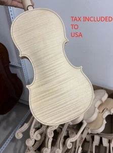 White 4/4 violin European wood masterpiece spruce maple wood Stradivari Copy - Picture 1 of 4