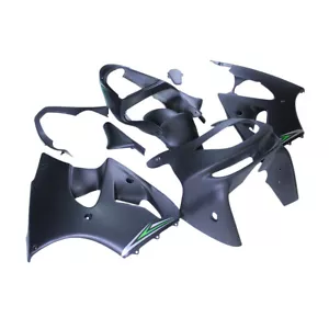 Matte Black Bodywork For Kawasaki Ninja ZX6R 636 1998 1999 Injection Fairing Kit - Picture 1 of 8