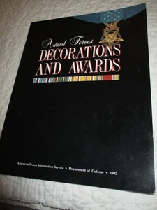Armed Forces Decorations & Awards 1992 Reference Military Book Medals - Picture 1 of 3