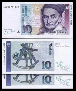Germany 10 Mark 1993, UNC, 2 Pcs Pair, Consecutive, P-38c - Picture 1 of 5