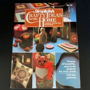 1980 Simplicity Crafty Ideas for Home Magazine Craft Sewing Projects Instruction - Picture 1 of 12