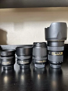 Nikon Nikkor AF-S Lens Set - 35MM, 50MM, 24-70MM, 18-140MM - Picture 1 of 12