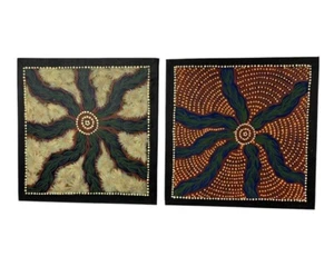 2 Colleen Wallace Nungurrayi (n.1974) Wild Bush Yam Dreaming 1998 arte aborigen - Imagen 1 de 7