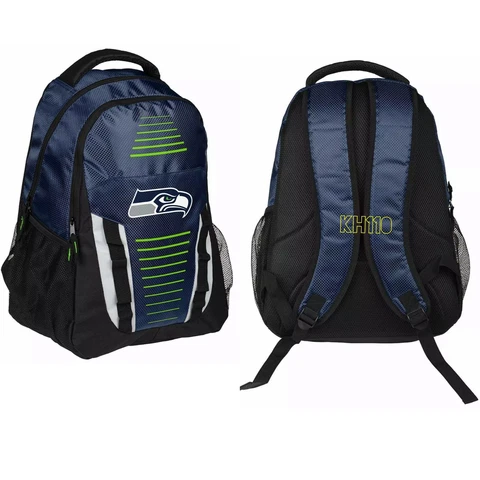 NFL Seattle Seahawks Stripe Franchise Backpack (School,Sport,Travel) Cover