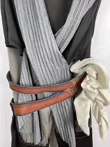 Star Wars The Force Awakens REY Cosplay Costume/Halloween Outfit W/ Light Saber - Picture 1 of 14