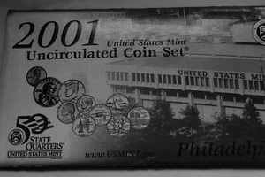 2001 us mint uncirculated coin set. 20 coins in OGP w/2 COA'S - Picture 1 of 12
