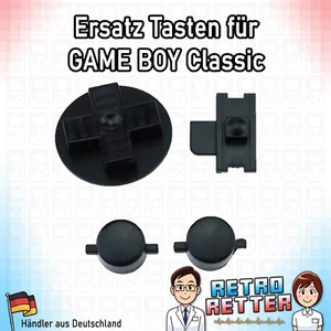 GAME BOY Classic DMG GameBoy botones / botones / almohadillas - negro - Imagen 1 de 2