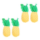 4 Pcs Corn Wool Cat Pineapple Toy Puppy Teeth Cleaning