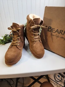 BEARPAW Ariella Suede Water- and Stain-Repellent Boot Hickery Sz 12 - Imagen 1 de 10