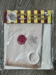 Harry Potter Wizard Acceptance Letters Party Banner New - Picture 1 of 11