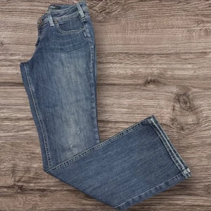 Jeans Plateados | Bota Elyse Slim | Desgastada | Mujer Talla 26x31 (29x31) - Imagen 1 de 5