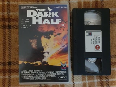 The Dark Half (VHS) 1993 Big Box Ex-rental, George A. Romero Horror - Image 1 of 4
