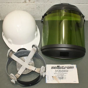 Sellstrom Hard Hat & Face Shield S31202, Type 1, Class E, Arc Flash 9.9 cal - Picture 1 of 11