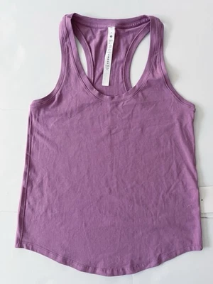 Camiseta sin mangas Lululemon Love para mujer 4 vintage ciruela elástica ocio deporte corredor gimnasio Foto 1 de 4