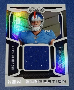 2018 Panini Certified * Saquon Barkley Rookie Jersey * New Generation #1 GIANTs - Picture 1 of 3