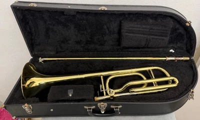 Винтажный тромбон большого диаметра Getzen 747 Eterna II — обслужен и готов к игре! - Изображение 1 из 4