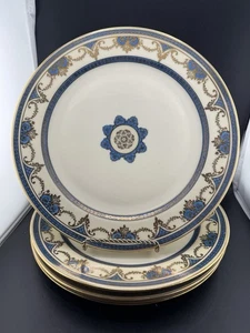 Vintage R.S. Tillowitz Palace Porzellan 4er Set blau Speiseteller Top!  - Bild 1 von 9