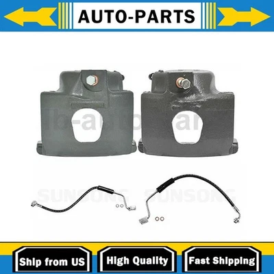 Juego de 4 pinzas de freno con mangueras para Ford E-150 Econoline 4,9 L 5,8 L 5,0 L Foto 1 de 4