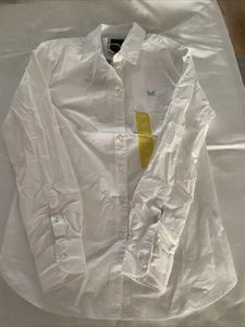 Crew Clothing Womens White Plain Shirt Size 10 - Picture 1 of 7