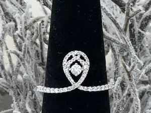 New 10K Genuine Diamond Ring .50 Carats Rare Design - Picture 1 of 6