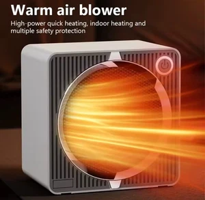 Smart 180 Portable Electric Heater Hot Air Fan Quiet Temp Control Warm Radiator - Picture 1 of 7