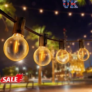 250FT LED Outdoor Globe Festoon G40 Bulb String Lights Plug In Garden Christmas - Picture 1 of 15