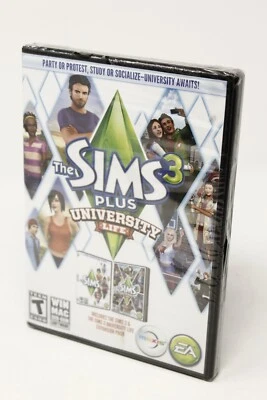 Sims 3 Plus University Life - Inc Game w/ Expansion - PC Life Sim - New See Desc - Image 1 of 4