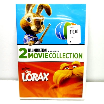 The Lorax, Hop (DVD) Illumination 2 Movie Collection Kids Movies (New Sealed) - Image 1 of 2