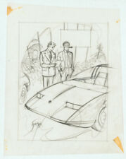 Doug Sneyd Signed Original Art Sketch Playboy Gag Rough / Prelim September 1987