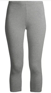 2 No Boundaries Juniors Mid Rise Capris Size Small (3-5) Grey Heather - Picture 1 of 5