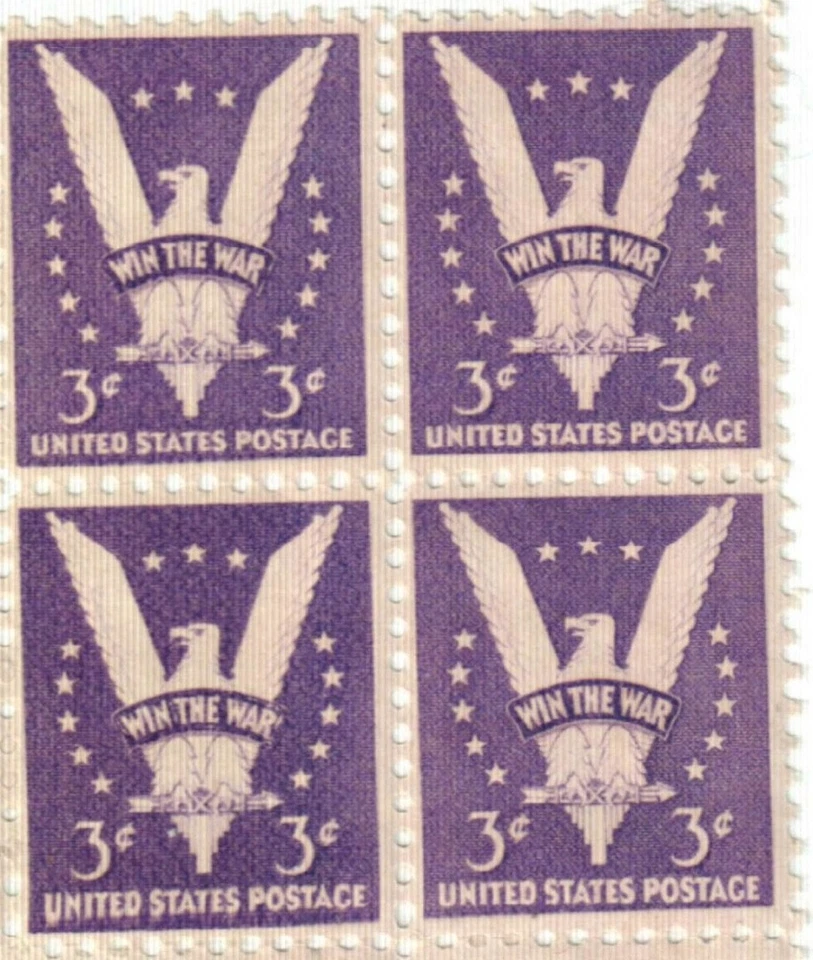 United States 3¢ Eagle Win the War (1942) Postage Stamp #905 x 100 Singles - Image 1 of 1
