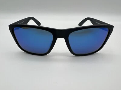 NUEVO Gafas de sol polarizadas Costa Del Mar LOS ALIJOS negro mate/azul espejo vidrio Foto 1 de 4