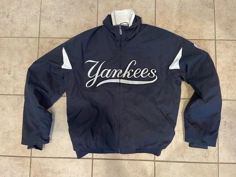 New York Yankees Majestic Authentic Collection Therma Base Mens Jacket Size S Cover