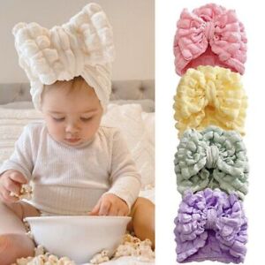 Bubble Baby Hat Big Bow Spring Summer Infant Beanie Toddler Turban Hats for Girl