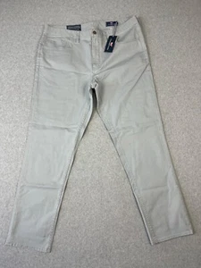Pantalone Vineyard Vines uomo 38x32 grigio tela 5 tasche slim fit gamba dritta - Foto 1 di 11