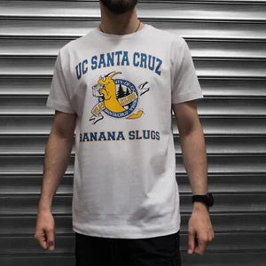 Mens Vincent Vega Pulp Fiction UC Banana Slugs T Shirt Movie Retro - Picture 1 of 5
