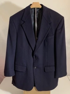 Thos David Of Philadelphia Herren 100% Kaschmir Blazer Dunkellila Jacke Business - Bild 1 von 8