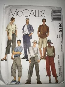 c. 2000, MCCALLS 2815, Men's Shorts and Cargoes 40-44, UNUSED - Picture 1 of 3