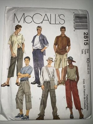 c. 2000, MCCALLS 2815, Men's Shorts and Cargoes 40-44, UNUSED - Image 1 of 3