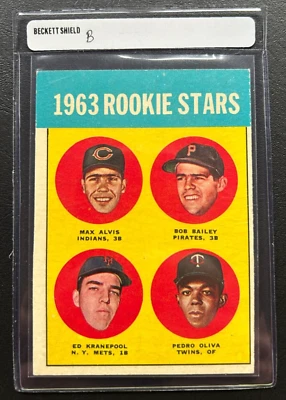 1963 Topps #228 Rookie Stars Tony Oliva / Ed Kranepool   - Image 1 of 2