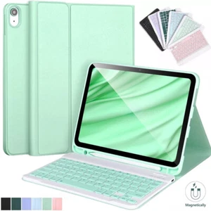 Bluetooth Keyboard Case Cover For iPad 5/6/7/8/9/10th Gen Air 3 4 5 6 Pro 11 M2 - Picture 1 of 59